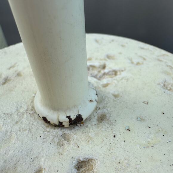 1980's Postmodern Boho Faux Coralstone Plaster Table Column Lamps Pair of 2 - Picture 5 of 8